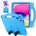 thumbnail image 1 of SaniMore for iPad 10th Generation 10.9" 2022 Lightweight Kids Case, EVA Foam Case with Holder & Foldable Panda Kickstand Shockproof Protective Case for Boys Girls, Blue, 1 of 8