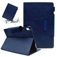 thumbnail image 1 of SaniMore for iPad 10th Generation 10.9" 2022 Wallet Case with Card Slots & Pen Holder [Auto Sleep] PU Leather Magnetic Ciasp Kickstand Shockproof TPU Shell Full-body Protctive Retro Cover, Blue, 1 of 10