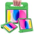 thumbnail image 1 of SaniMore iPad 10th Generation 2022 Case Kids, iPad 10.9 10th Gen Case for Children - Kiddie Series [Pencil Grove] [Handle Kickstand] Shockproof Boys Girls Cover, Green, 1 of 9