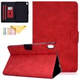 thumbnail image 1 of SaniMore iPad 10th Generation Case 10.9" 2022 for Kids Girls Women Men, Smart Covers with Stand Featuer & Card Slots, Red, 1 of 9