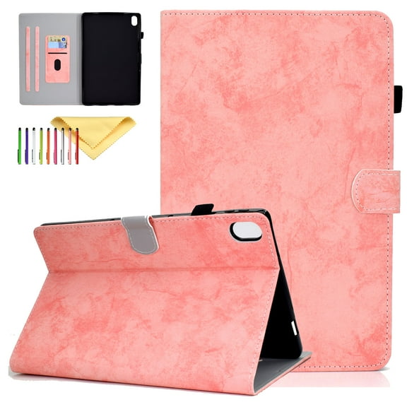 SaniMore iPad 10th Generation Case for Men Women, iPad 10.9 inch 10th Gen Cover with Kickstand & Pencil Holder & Card Slots, Pink