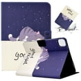 thumbnail image 1 of SaniMore for iPad Air 4th/5th, iPad Pro 11(2022/2020/2021/2018) Case, PU Leather Wallet Flip Case Auto Wake/Sleep Card Cash Slots Multiple Viewing Angles Full Wrap Protective Fashion Case, Lazy Cat, 1 of 8