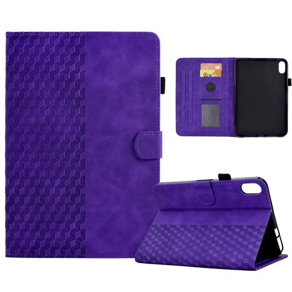 SaniMore for iPad Mini 6th Generation 8.3" 2021 Case, Auto Sleep/Wake, PU Leather Magnetic Wallet Cover with Card Slot & Multi-Angle Kickstand Pencil Holder Shockproof Protective Shell, Purple