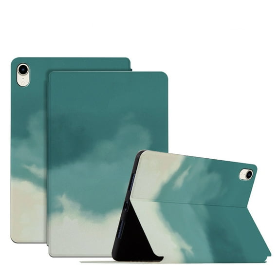 SaniMore for iPad Mini 6th Generation 8.3" 2021 Intelligent Power-Saving Case, PU Leather Case with Adjustable Kickstand Shockproof Protective Case for Women Ladies, Pine Green
