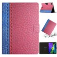 thumbnail image 1 of SaniMore for iPad Pro 11" 4th/3rd/2rd/1st Gen 2022/2021/2020/2018 Case, Auto Sleep/Wake, PU Leather Patchwork Magnetic Wallet Cover Support Card Slot & Kickstand Shockproof Protective Shell, Rose, 1 of 7