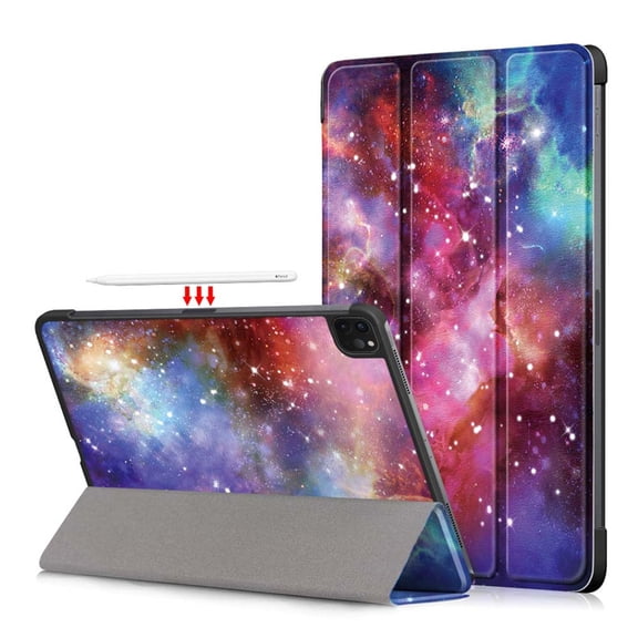 SaniMore for iPad Pro 11" 4th/3rd/2rd/1st Generation 2022/2021/2020/2018 Case, Auto Sleep/Wake, Rugged PC Case with Tri-Fold Kickstand [Support 2nd Gen Pencil Charging], Fit iPad Air 4/5, Galaxy