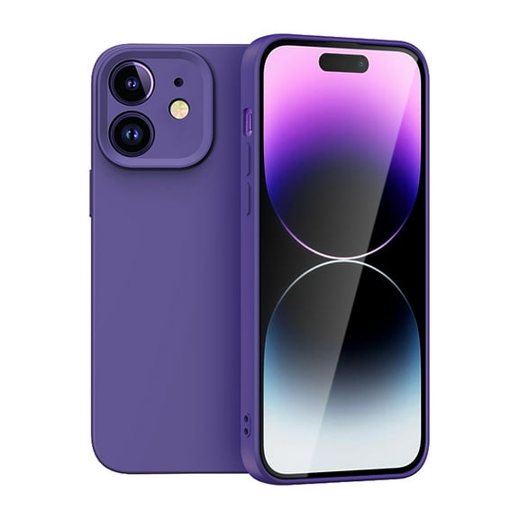 SaniMore for iPhone 11 Case, Silicone Phone Cover [Military Grade Drop Protection] [Anti-Scratch Microfiber Lining] Silicone Ultra Slim Shockproof for iPhone 11, Darkpurple