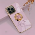 thumbnail image 1 of SaniMore for iPhone 11 Pro All-Inclusive Electroplating Silicone Magnetic Case, Three Dimensional Astronaut Case with Car Mount & Ring Kickstand Shockproof Protective Cover, Purple, 1 of 12