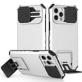 thumbnail image 1 of SaniMore for iPhone 11 Pro Case 2019, for iPhone 11 Pro Phone Case with Slide Camera Cover Built-in Kickstand Dual Layer Hybrid Shockproof Case for iPhone 11 Pro 5.8", White, 1 of 13