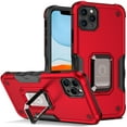 thumbnail image 1 of SaniMore for iPhone 11 Pro Case, iPhone 11 Pro Case with Kickstand Armor Magnetic Ring Rugged Protective Military Grade Shockproof Case for iPhone 11 Pro 5.8" 2019, Red, 1 of 9