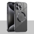 thumbnail image 1 of SaniMore for iPhone 11 Pro Max (2019) Case with Strong Magnetic, [Car Mount], Anti-slip Soft TPU Anti-yellow Back Cover, Camera Protection Anti-scratch Shockproof Plating Bumper, Black, 1 of 11