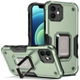 thumbnail image 1 of SaniMore for iPhone 12 Case, iPhone 12 Case with Kickstand Armor Magnetic Ring Rugged Protective Military Grade Shockproof Case for iPhone 12 6.1" 2020, Green, 1 of 9