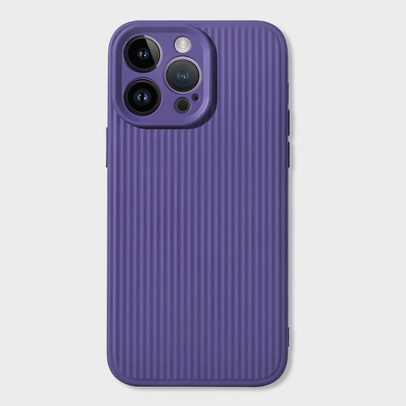 SaniMore for iPhone 12 Pro Case, Silky-Soft Touch Full-Body Protective Phone Cover, Shockproof Camera Protection, Soft Anti-Scratch Anti-slip Microfiber Lining Inside for iPhone 12 Pro, Darkpurple