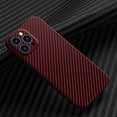 thumbnail image 1 of SaniMore for iPhone 12 Pro Max 6.7" 2020 Slim Case, Carbon Fiber Support Wireless Charging Shockproof Anti-drop Lens All-inclusive Heavy Duty Protective Anti-fingerprint Magnetic Case, Winered, 1 of 10