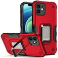thumbnail image 1 of SaniMore for iPhone 12 mini Case, iPhone 12 mini Case with Kickstand Armor Magnetic Ring Rugged Protective Military Grade Shockproof Case for iPhone 12 mini 5.4" 2020, Red, 1 of 8
