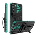 thumbnail image 1 of SaniMore for iPhone 13 6.1" 2021 Case with 360 Degree Rotating Detachable Belt Clip Hidden Bracket Hybird Heavy Duty Protective Drop Resistant Tri-layer Shell for iPhone 13, Darkgreen, 1 of 12