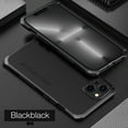 thumbnail image 1 of SaniMore for iPhone 13 6.1" 2021 Case, Heavy Duty Protective Alloy Frame Rugged Frosted PC Backplane Drop Resistant Shockproof Anti-scratch Slim Lightweight Hybird Case for iPhone 13 6.1" 2021, Black, 1 of 7