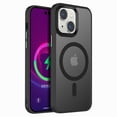 thumbnail image 1 of SaniMore for iPhone 13 6.1" Magnetic Case, Rugged PC Translucent Back Case with Wireless Charging Heavy Duty Full Body Protective Case for iPhone 13 Women Men, Black, 1 of 10