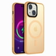 thumbnail image 1 of SaniMore for iPhone 13 6.1" Magnetic Case, Rugged PC Translucent Back Case with Wireless Charging Heavy Duty Full Body Protective Case for iPhone 13 Women Men, BlackFor iPhone 13,Yellow, 1 of 10