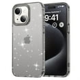 thumbnail image 1 of SaniMore for iPhone 13 Case, Full Camera Lens Protection Women Cute Clear Glitter Bling Sparkly Cover Anti-yellow Transparent Shockproof Bumper for for iPhone 13, Black, 1 of 7