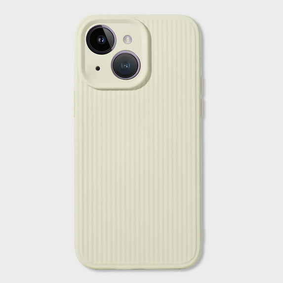 SaniMore for iPhone 13 Case, Silky-Soft Touch Full-Body Protective Phone Cover, Shockproof Camera Protection, Soft Anti-Scratch Anti-slip Microfiber Lining Inside for iPhone 13, White