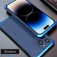thumbnail image 1 of SaniMore for iPhone 13 Pro 6.1" 2021 Case, Heavy Duty Protective Alloy Frame Rugged Frosted PC Backplane Drop Resistant Shockproof Anti-scratch Slim Lightweight Hybird Case for iPhone 13 Pro, Blue, 1 of 8