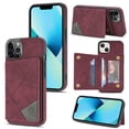 thumbnail image 1 of SaniMore for iPhone 13 Pro 6.1" PU Leather Case RFID Blocking, Back Magnetic Button Flip Wallet Cover Built-in Card Slot & Multi-Angle Kickstand Ultra-Thin Full Body Protective Shell, Winered, 1 of 8