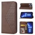 thumbnail image 1 of SaniMore for iPhone 13 Pro 6.1" PU Leather Case RFID Blocking, Magnetic Closure Flip Wallet Cover with Wrist Strap Card Slot & Multi-Angle Kickstand All-Inclusive Protective Shell, Brown, 1 of 10