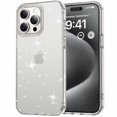 thumbnail image 1 of SaniMore for iPhone 13 Pro Case, Full Camera Lens Protection Women Cute Clear Glitter Bling Sparkly Cover Anti-yellow Transparent Shockproof Bumper for for iPhone 13 Pro, Clear, 1 of 7