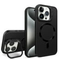 thumbnail image 1 of SaniMore for iPhone 13 Pro Case, Rugged Frosted PC Magafe Shell, Camera Lens Protection with Foldable Bracket, Wireless Charging Magnetic Car Mount Shockproof Anti-fall, Black, 1 of 8