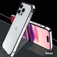 thumbnail image 1 of SaniMore for iPhone 13 Pro Max 6.7" 2021 Case, Heavy Duty Protective Alloy Back Shockproof TPU Frame Wear-resistant Anti-fall Anti-scratch Slim Lightweight Hybird Case For iPhone 13 Pro Max, Silver, 1 of 9