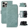 thumbnail image 1 of SaniMore for iPhone 13 Pro Max (6.7" 2021) Case, Kickstand PU Leather Magnetic Protective Flip Cover with [RFID Blocking] [3 Card Slots] [TPU Interior Case], Turquoiseblue, 1 of 6