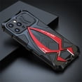 thumbnail image 1 of SaniMore for iPhone 13 Pro Max (6.7" 2021) Case with Tempered Glass Screen Protector PC TPU Hybird Heavy Duty Protective Military-grade Drop Resistant Shockproof Armor Stylish Shell, Black/Red, 1 of 12
