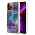 thumbnail image 1 of SaniMore for iPhone 13 Pro Max 6.7" Electroplated Marble Case, Clear Magnetic Case for iPhone 13 Pro Max Rugged PC & Soft TPU Transparent Cover with Wireless Charging, Purple, 1 of 8