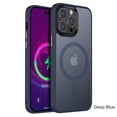 thumbnail image 1 of SaniMore for iPhone 13 Pro Max 6.7" Magnetic Case, Rugged PC Translucent Back Case with Wireless Charging Heavy Duty Full Body Protective Case for 13 Pro Max Women Men, Darkblue, 1 of 10