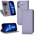 thumbnail image 1 of SaniMore for iPhone 13 Pro Max 6.7" Magnetic Flip Wallet Case, Soft TPU Internal Case with Card Slot & Multi-Angle Kickstand Shockproof Protective Case for Men Ladies, Purple, 1 of 7