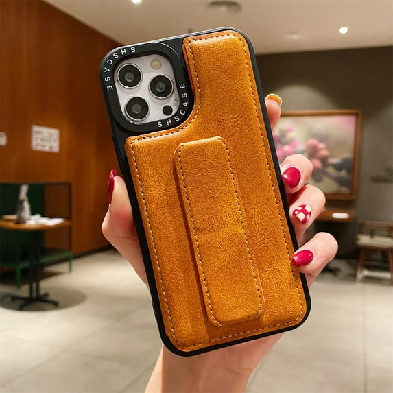 SaniMore for iPhone 13 Pro Max 6.7" Multifunctional Wallet Case with Card Slot & Kickstand, Premium PU Leather Case with Adjustable Wrist Strap Shockproof Protective Case, Yellow