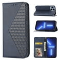 thumbnail image 1 of SaniMore for iPhone 13 Pro Max 6.7" PU Leather Case RFID Blocking, Magnetic Closure Flip Wallet Cover with Wrist Strap Card Slot & Multi-Angle Kickstand All-Inclusive Protective Shell, Blue, 1 of 10