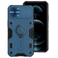 thumbnail image 1 of SaniMore for iPhone 13 Pro Max Case, Anti-slip Bumper Sliding Camera Window 360° Rotating Ring Kickstand Hybird PC TPU Shell Heavy Duty Protective Anti-scratch Shockproof Drop Resistant Cover, Blue, 1 of 9