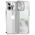thumbnail image 1 of SaniMore for iPhone 13 Pro Max Lens Protection Case Lightweight Clear Frosted Rugged PC, All-Inclusive [Not Yellowing Technology] Full Body Shockproof Protective Cover for 13 Pro Max, Silver, 1 of 8