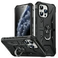 thumbnail image 1 of SaniMore for iPhone 13 Pro Max Multi-Functional Case, Rugged PC Magnetic Cover Built-in Car Mount & 360° Rotatable Metal Ring Kickstand Military Grade Shockproof Protective Shell, Black, 1 of 8