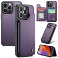 thumbnail image 1 of SaniMore for iPhone 13 Pro Wallet Case, RFID Blocking PU Leather Kickstand Credit Slots Flip Folio Protective Case, Double Magnetic Clasp Durable Shockproof Cover for iPhone 13 Pro, Purple, 1 of 9