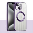 thumbnail image 1 of SaniMore for iPhone 14 (2022) Case with Strong Magnetic, [Car Mount], Anti-slip Soft TPU Anti-yellow Back Cover, Camera Protection Anti-scratch Shockproof Plating Bumper for iPhone 14, Purple, 1 of 12