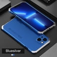 thumbnail image 1 of SaniMore for iPhone 14 6.1" 2022 Case, Heavy Duty Protective Alloy Frame Rugged Frosted PC Backplane Drop Resistant Shockproof Anti-scratch Slim Lightweight Hybird Case for iPhone 14 6.1", Bluesilver, 1 of 6