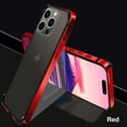thumbnail image 1 of SaniMore for iPhone 14 6.1" 2022 Case, Heavy Duty Protective Alloy Shockproof TPU Frame Wear-resistant Anti-fall Anti-scratch Slim Lightweight Hybird Case For iPhone 14 6.1" 2022, Red, 1 of 10