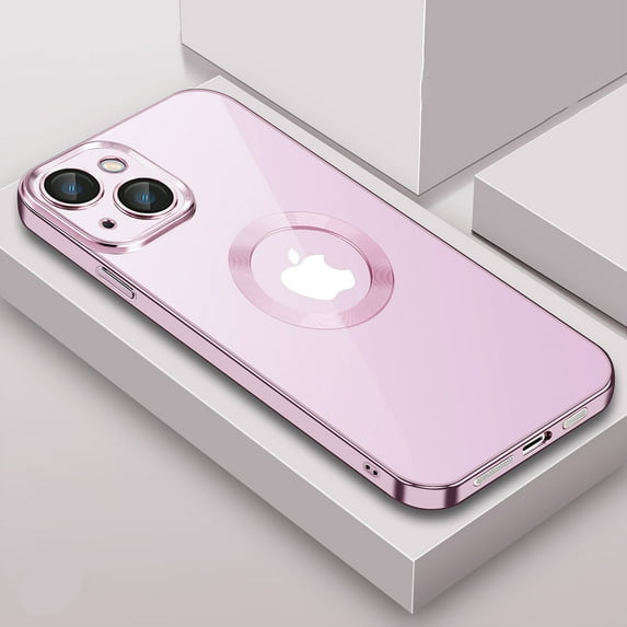 SaniMore for iPhone 14 6.1" 2022 Case with Lens Flim + Dust Cover Anti-greasy Anti-fingriprint All-inclusive Drop Resistant Ultra-thin Rugged Electroplated Case For iPhone 14, Purple