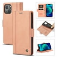 thumbnail image 1 of SaniMore for iPhone 14 6.1" 2022 Case, PU Leather Magnetic Flip Folio Shell with Card Holders RFID Blocking Kickstand Shockproof TPU Magnetic Closure Business CoverFor iPhone 14, Rosegold, 1 of 9