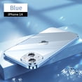 thumbnail image 1 of SaniMore for iPhone 14 6.1" 2022 Case, Plating Nano Shockproof Anti-fall Shell Lens All-inclusive [Camera Film] Anti-scratch Crystal-clear Back Ultra-thin Lightweight Cover For iPhone 14, Blue, 1 of 10