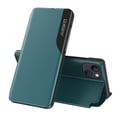 thumbnail image 1 of SaniMore for iPhone 14 6.1" 2022 Magnetic Flip Case, PC & Leather Case with Kickstand Anti-Fingerprint Shockproof Protective Case for iPhone 14 Women Men, Cyan, 1 of 11