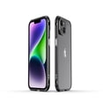 thumbnail image 1 of SaniMore for iPhone 14 6.1 "2022 Metal Bumper Frame + Lens Protector Case Heavy Duty Protectiive Anti-shock Drop Resistant Wear-resistant Ultra-thin Design for Women Men For iPhone 14, Black/Blue, 1 of 13
